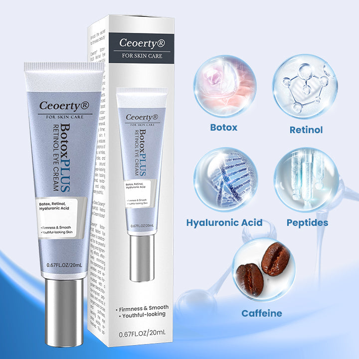 Ceoerty® BotoxPLUS Retinol Eye Cream - ⚕️Dermatologist Recommended (Eye Cream for Fine Lines, Wrinkles, Dark Circles, Dark Spots, and Daily Anti-Aging)