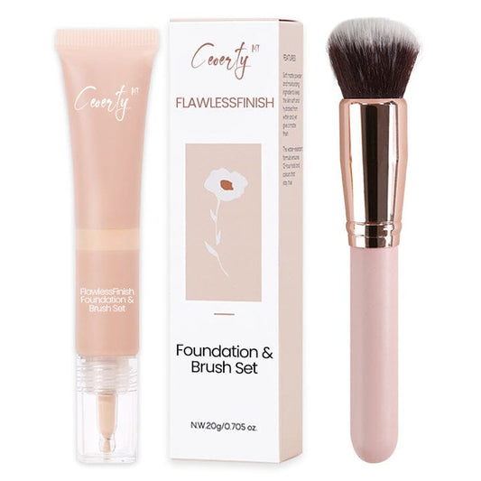 Ceoerty™ FlawlessFinish Foundation & Brush Set