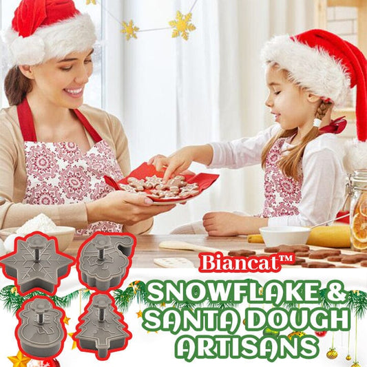 Biancat™ Snowflake ❄️& Santa 🎅Dough Artisans🍪